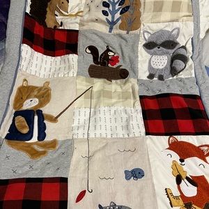 COPY - Baby crib blanket and bed skirt set